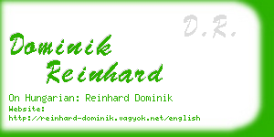 dominik reinhard business card